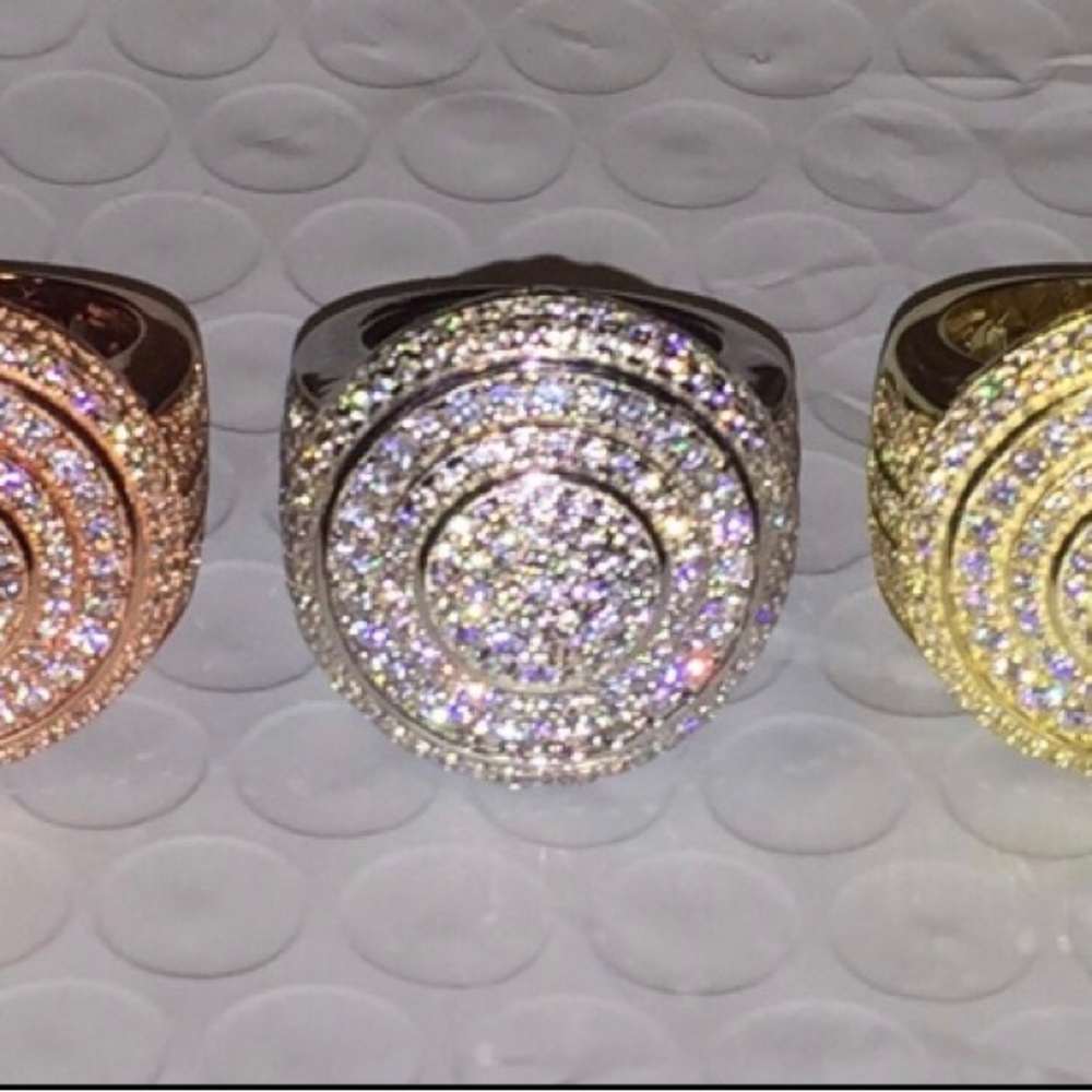 925 SS Gold Plated Rings - Picture 4 of 6